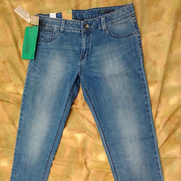 with tags Benetton Blue Jeans (fixed price) - Picture 4 of 13